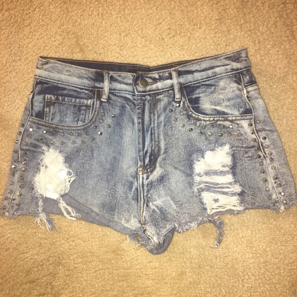 High waisted shorts